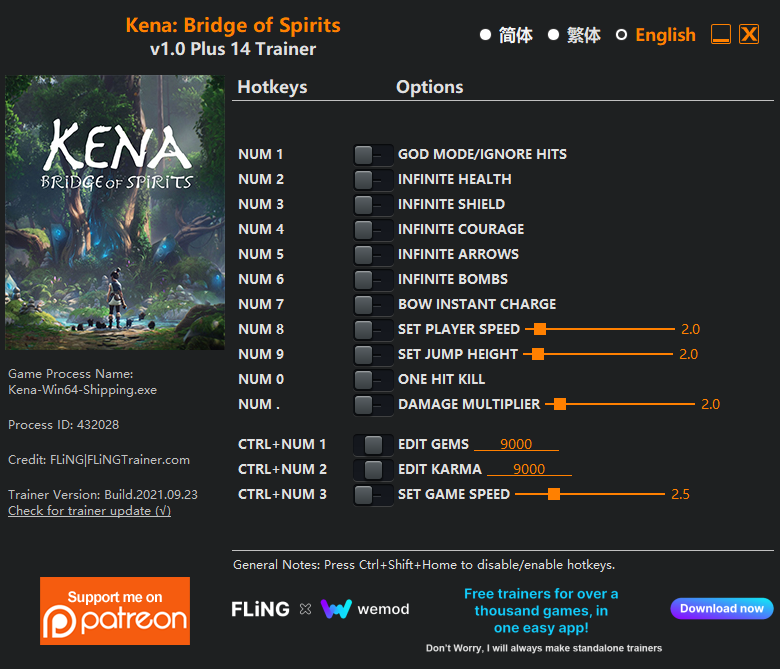 Kena: Bridge of Spirits Trainer +14