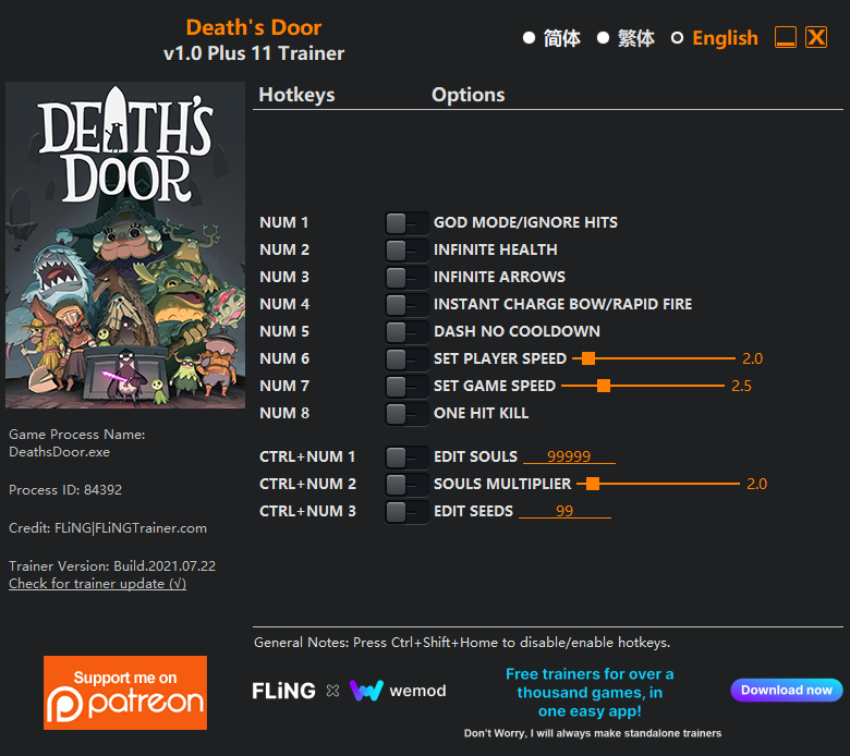 Death’s Door Trainer +11