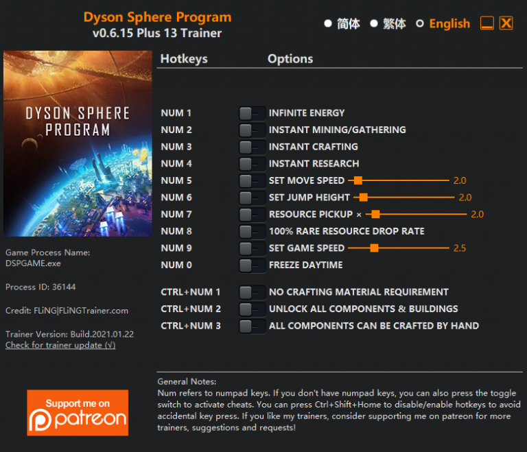 Dyson Sphere Program v0.6.15 Trainer +13