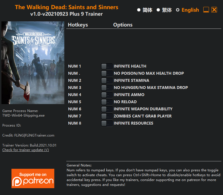 The Walking Dead: Saints & Sinners v23.09.2021 Trainer +9