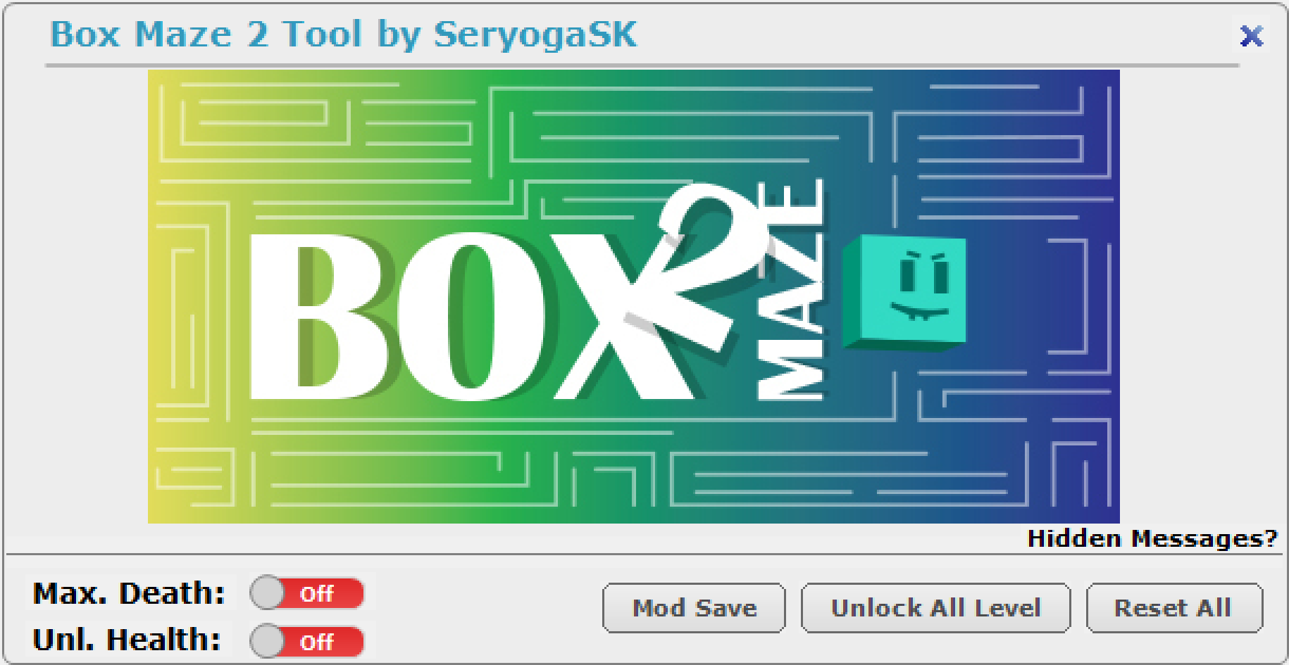 Box Maze 2 Trainer Editor