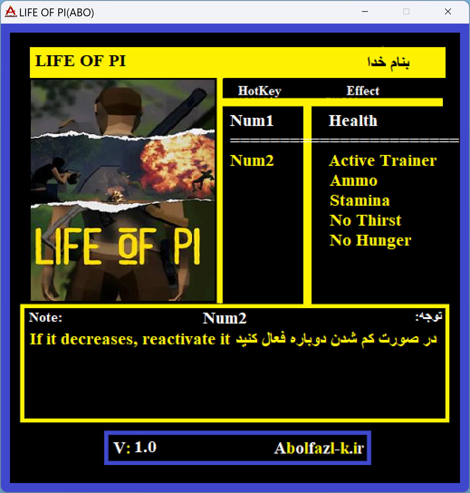 Life Of Pi 6 Trainer +5