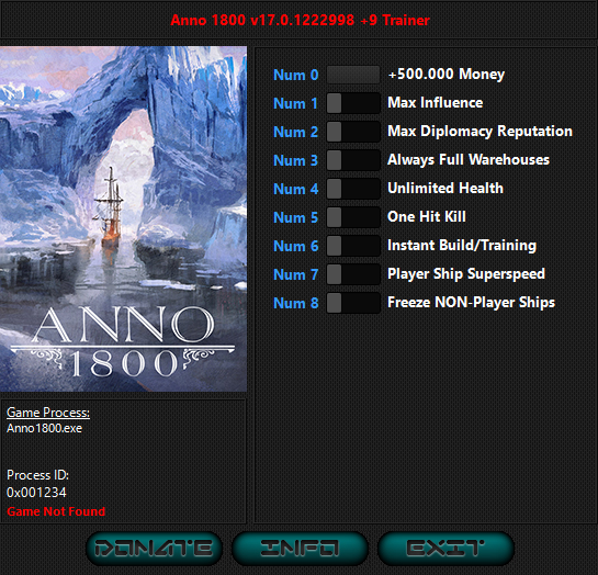 Anno 1800 v17.0.1222998 Trainer +9