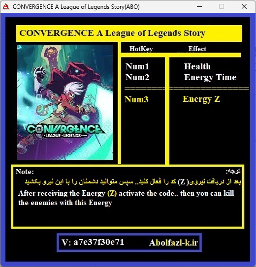 CONVERGENCE: A League of Legends Story va7e37f30e71 Trainer +3