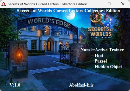 Secrets of Worlds: Cursed Letters Collector's Edition Trainer +3