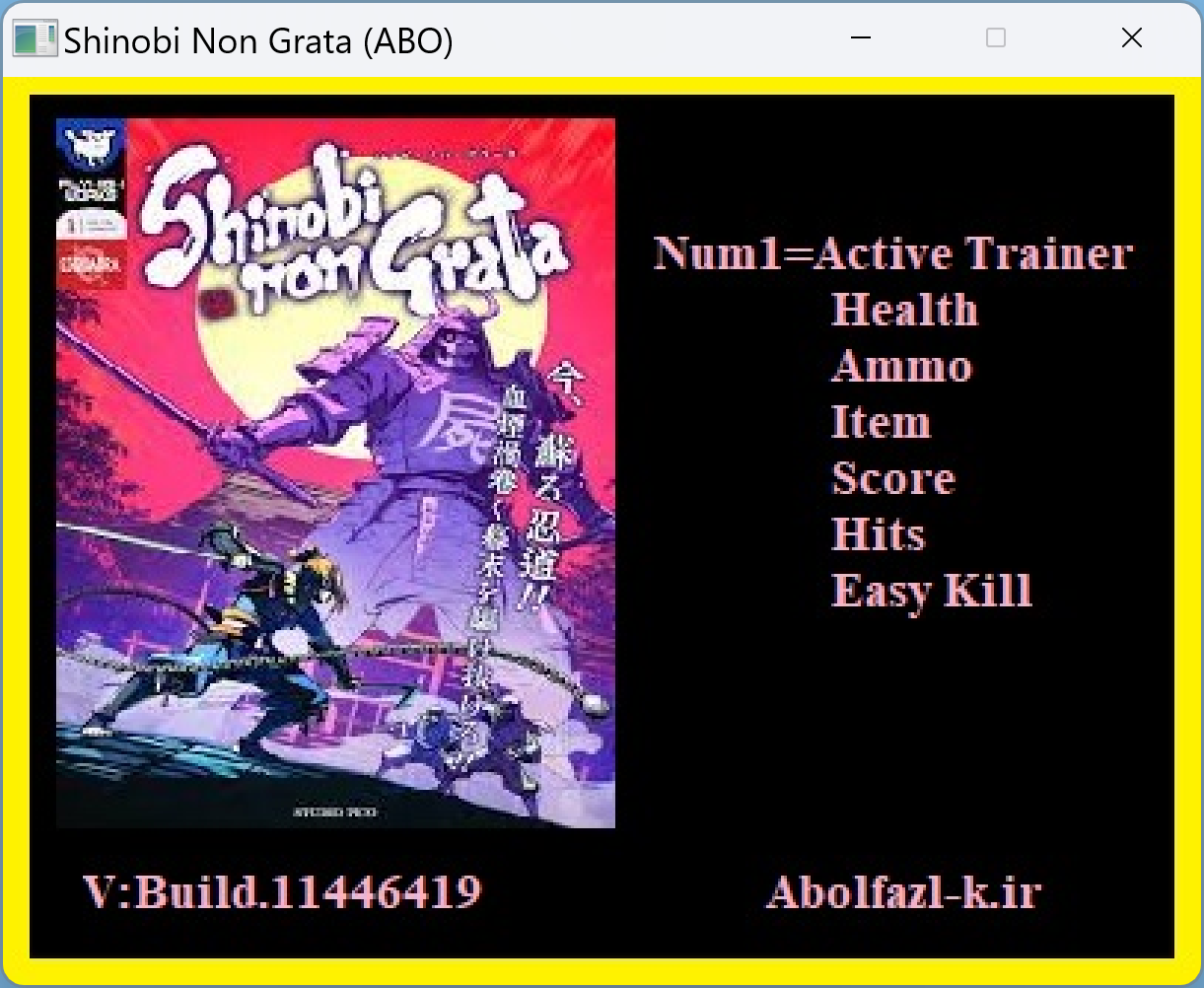 Shinobi Non Grata vBuild 11446419 Trainer +6