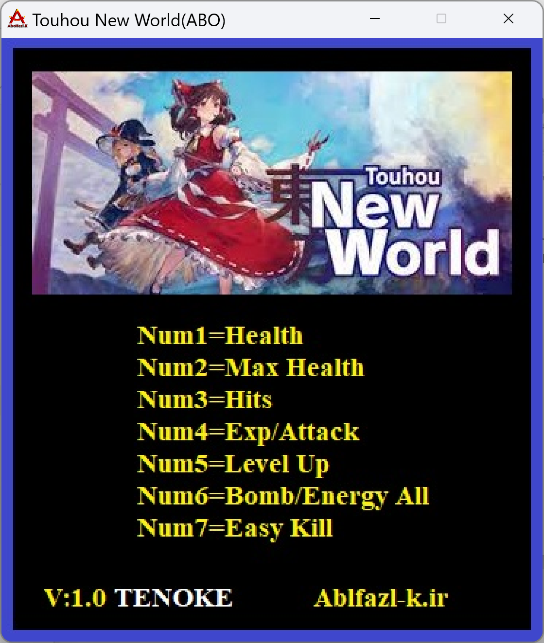 Touhou: New World Trainer +7