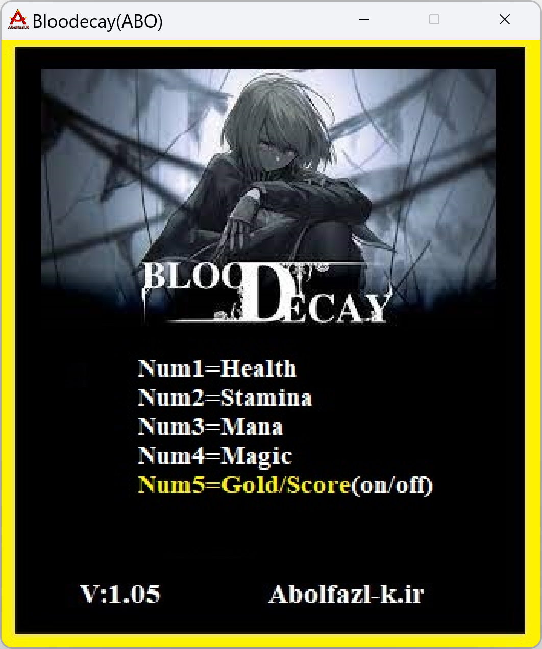 Bloodecay v1.05 Trainer +5