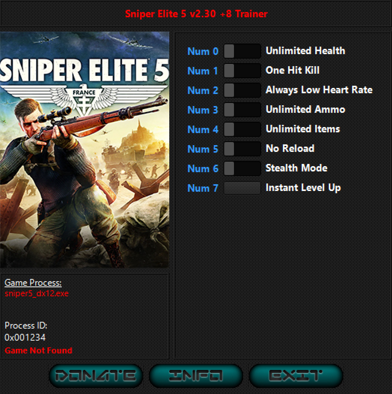 Sniper Elite 5 v2.30 Trainer +8