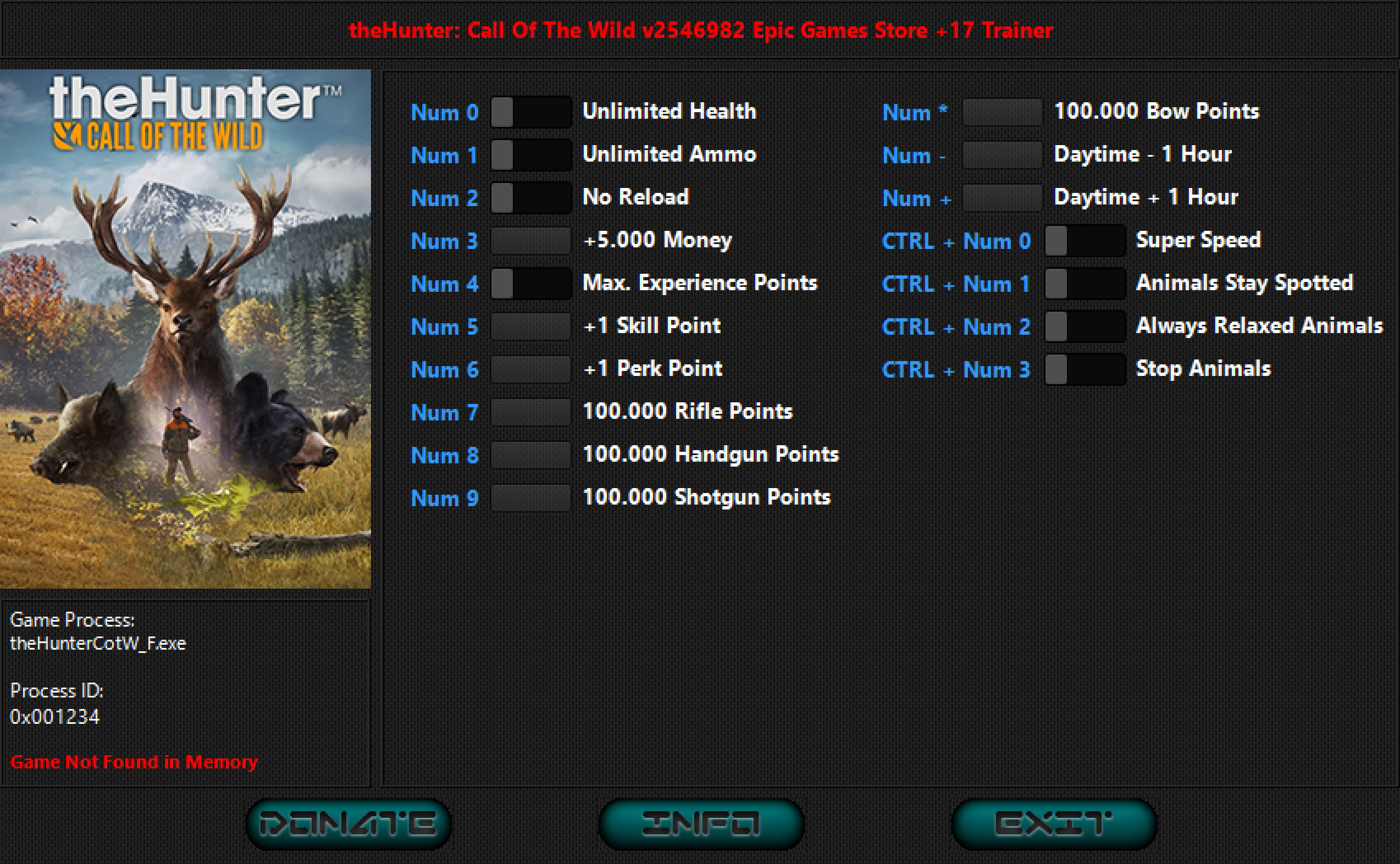 theHunter: Call of the Wild v2546982 Trainer +17