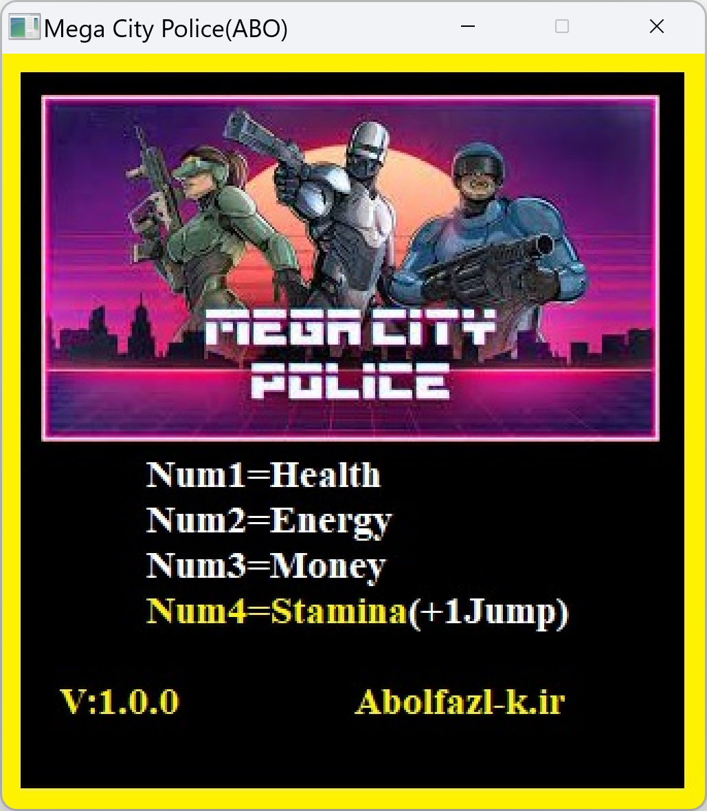 Mega City Police Trainer +4