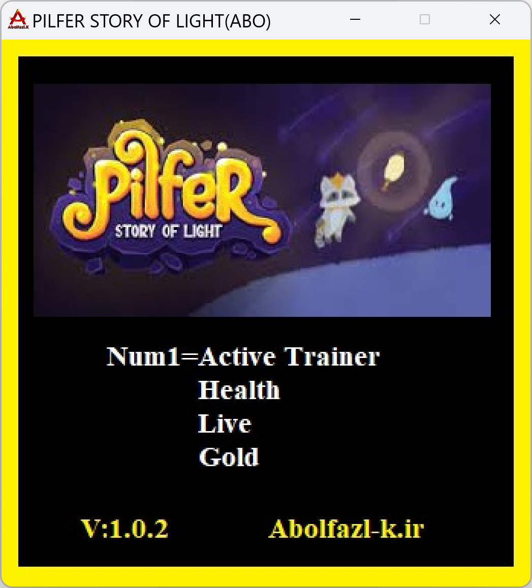 Pilfer: Story of Light v1.02 Trainer +3