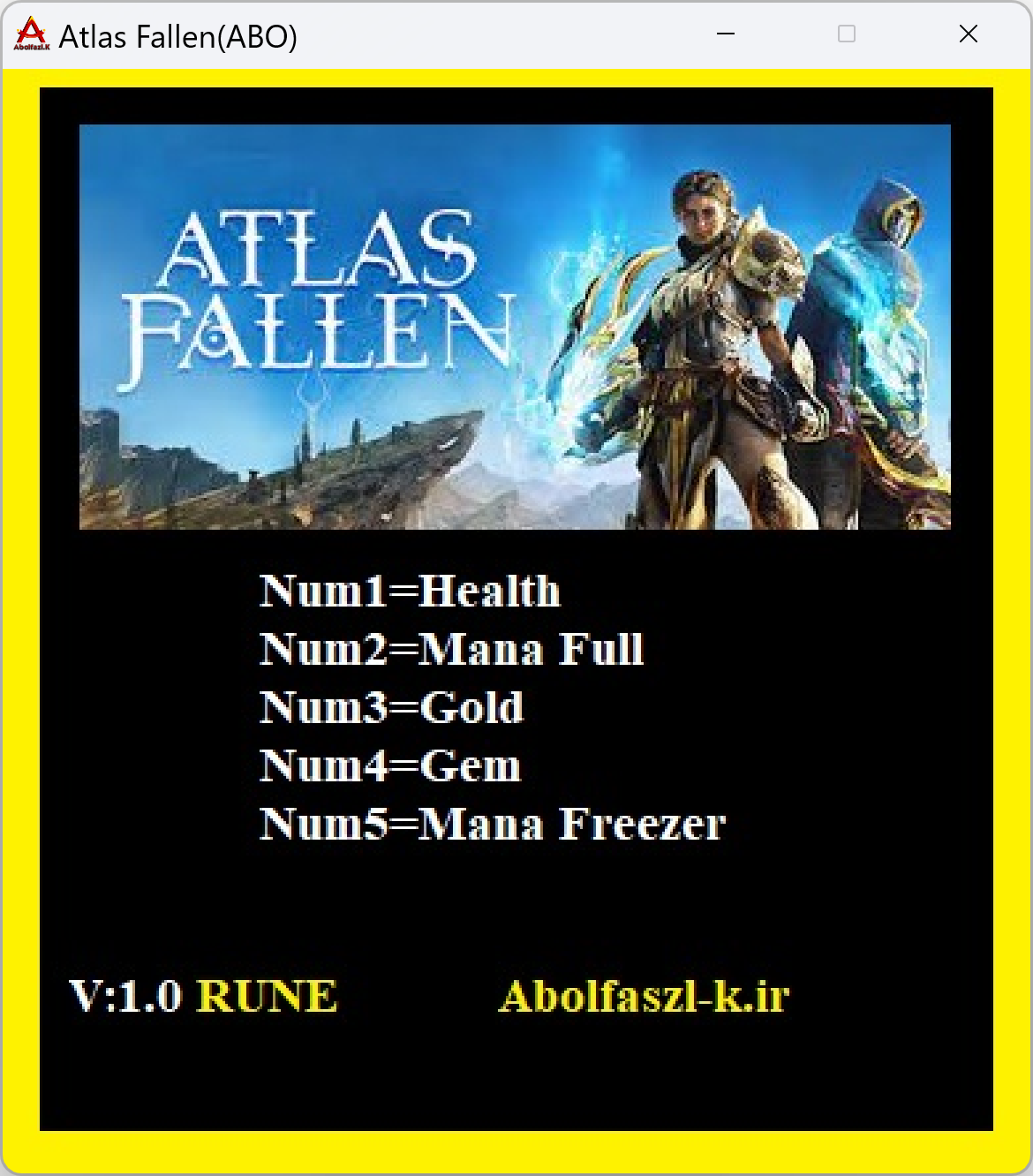 Atlas Fallen Trainer +5