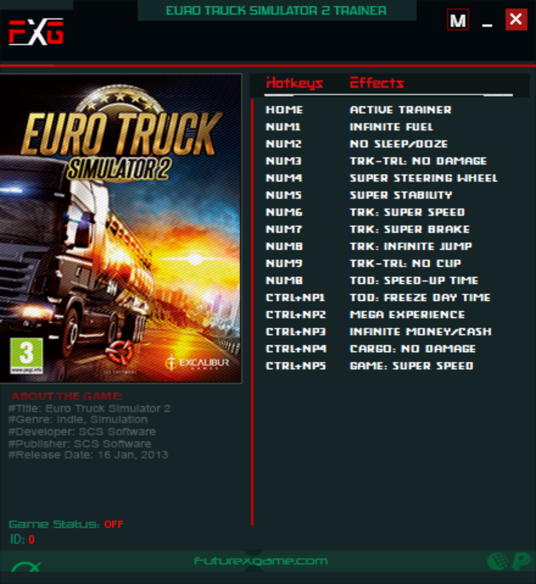 Euro Truck Simulator 2 vv1.51.x.x Trainer +15