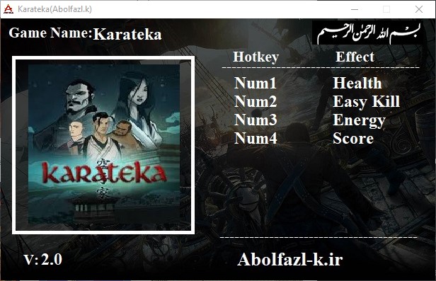 Karateka v2.0 Trainer +4