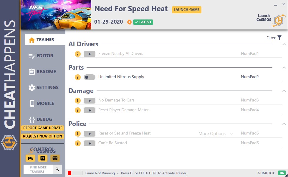 Need for Speed: Heat v2020.01.29 Trainer