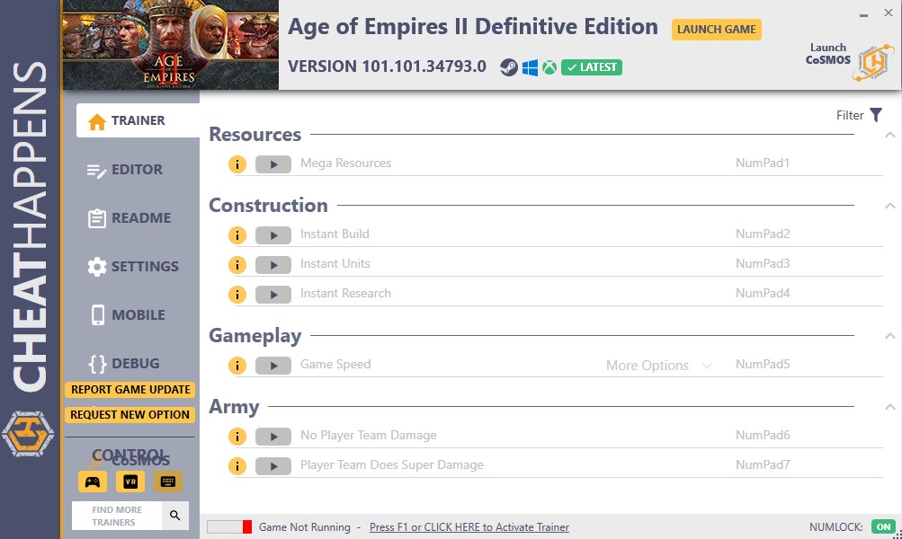 Age of Empires II: Definitive Edition v101.101.34793.0 Trainer