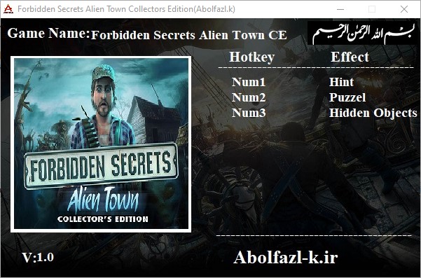 Forbidden Secrets: Alien Town Collector's Edition Trainer +3