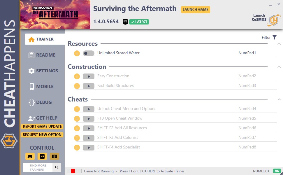 Surviving the Aftermath v1.4.0.5654 Trainer