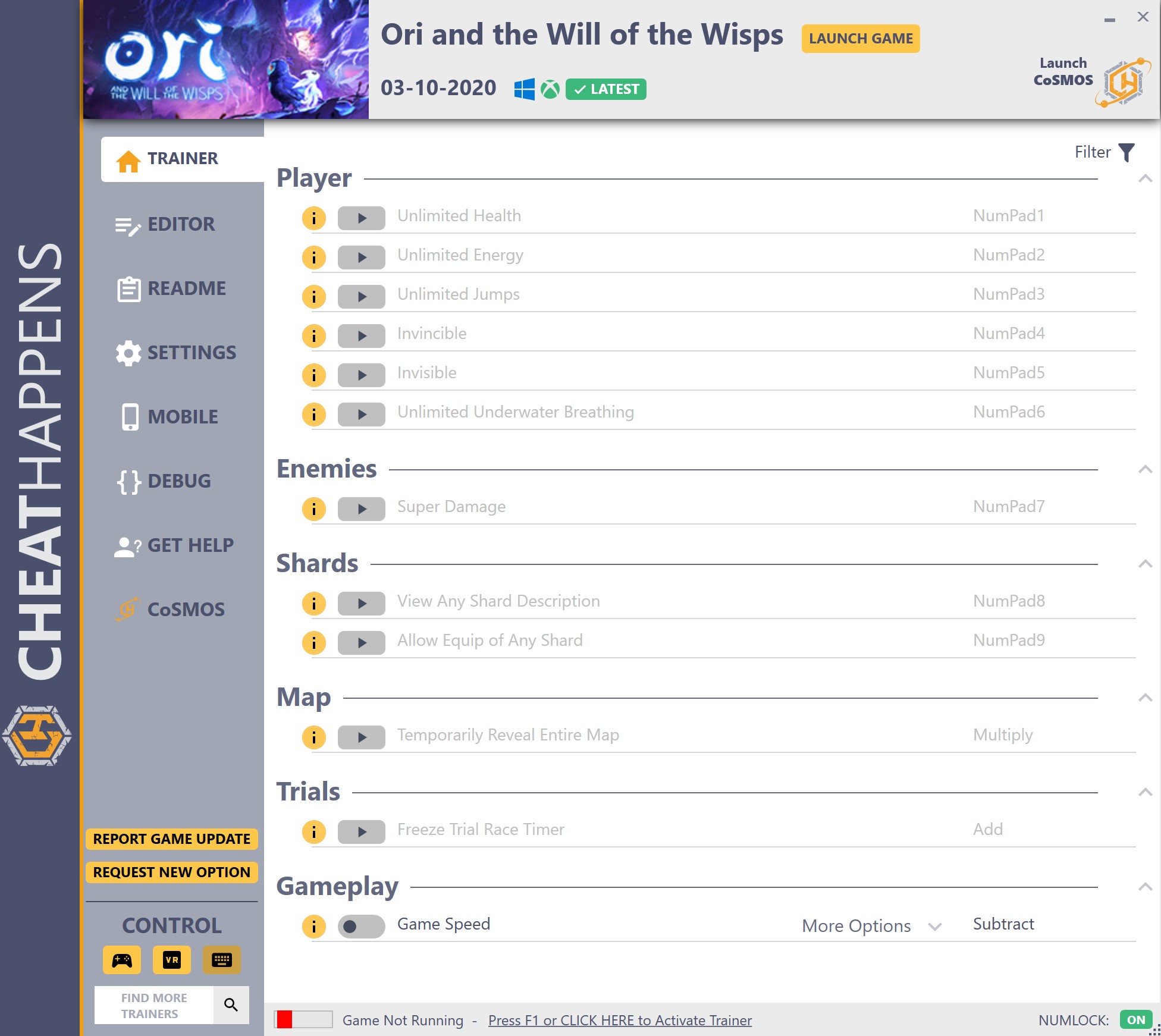 Ori and the Will of the Wisps Trainer