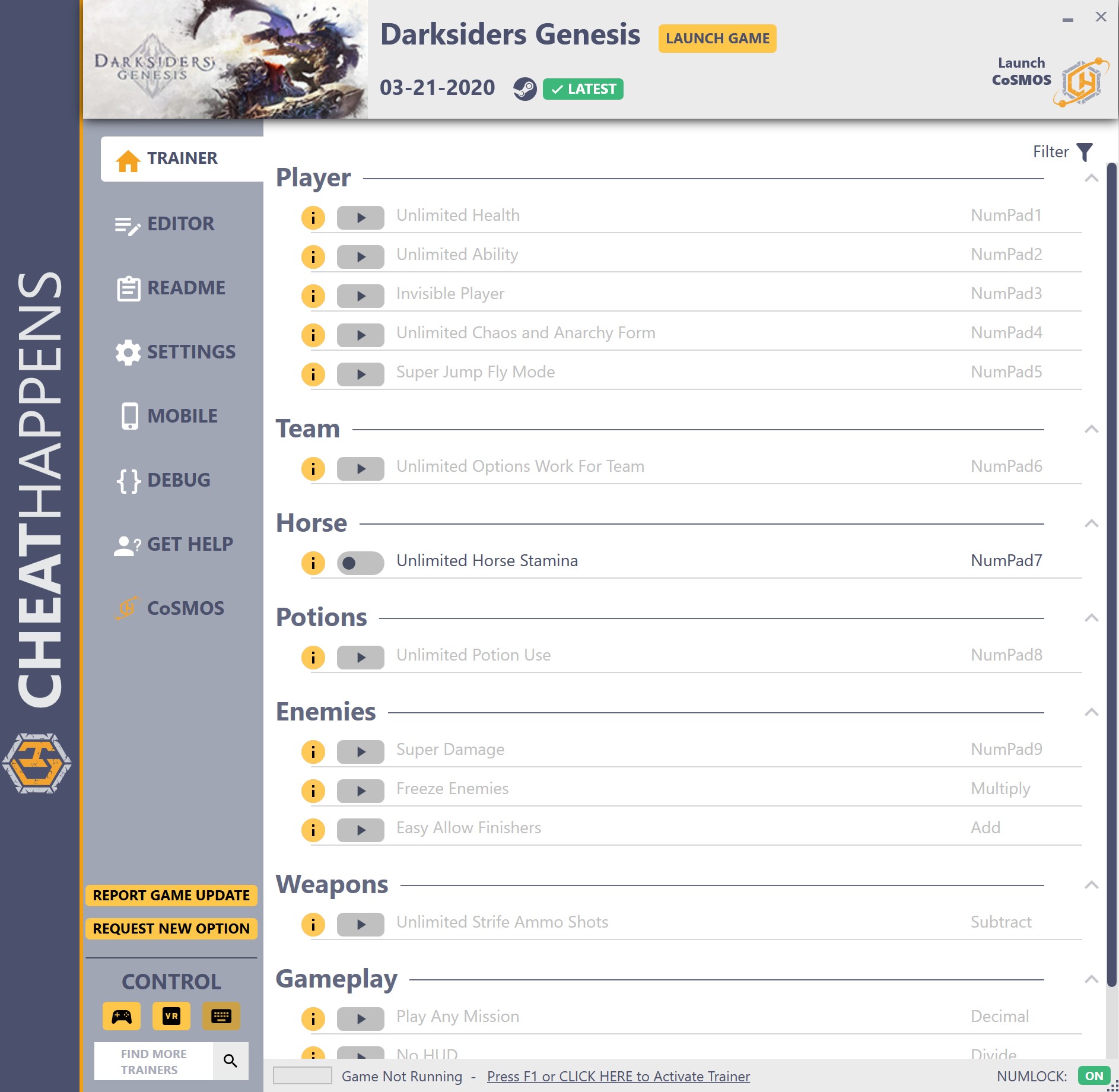 Darksiders Genesis v03.21.2020 Trainer