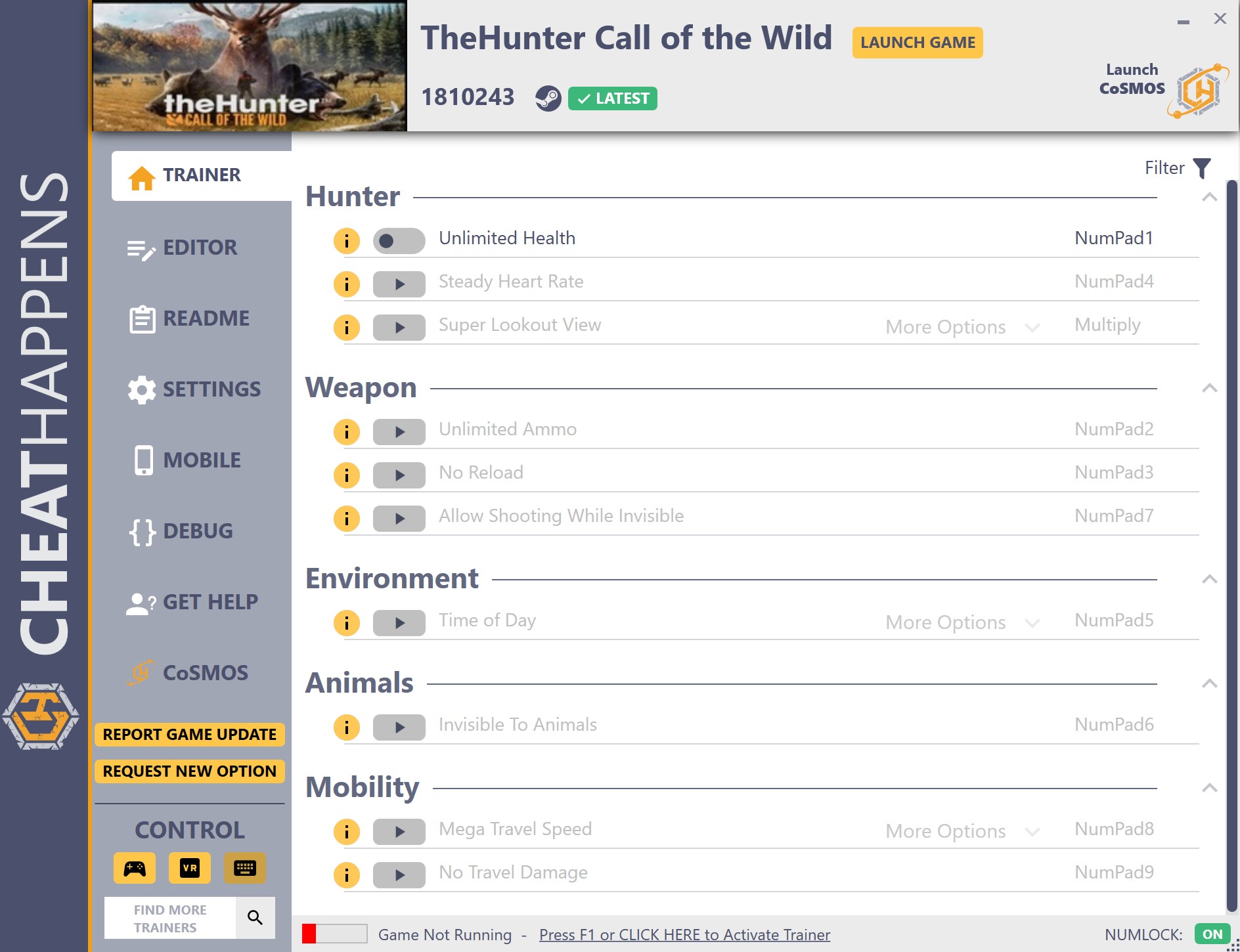 the hunter call of the wild pc trainer
