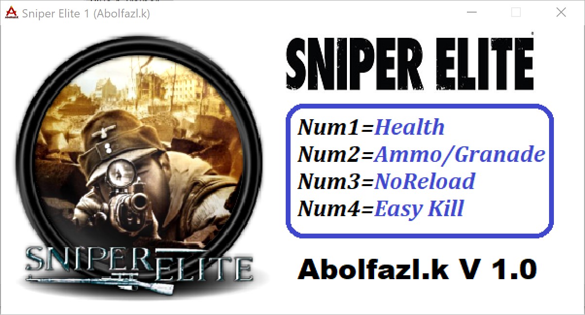 Sniper Elite Trainer +4