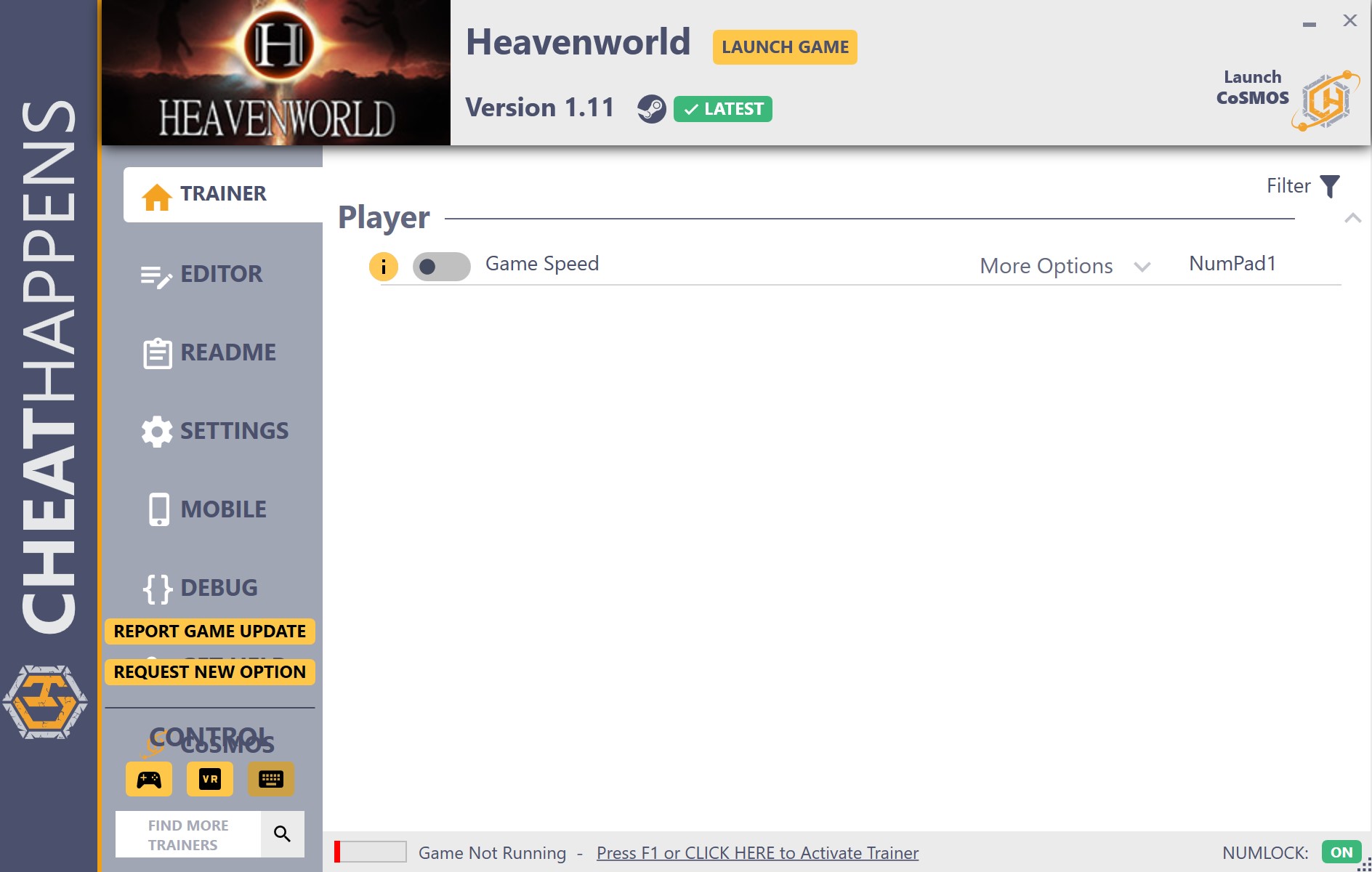 Heavenworld Trainer