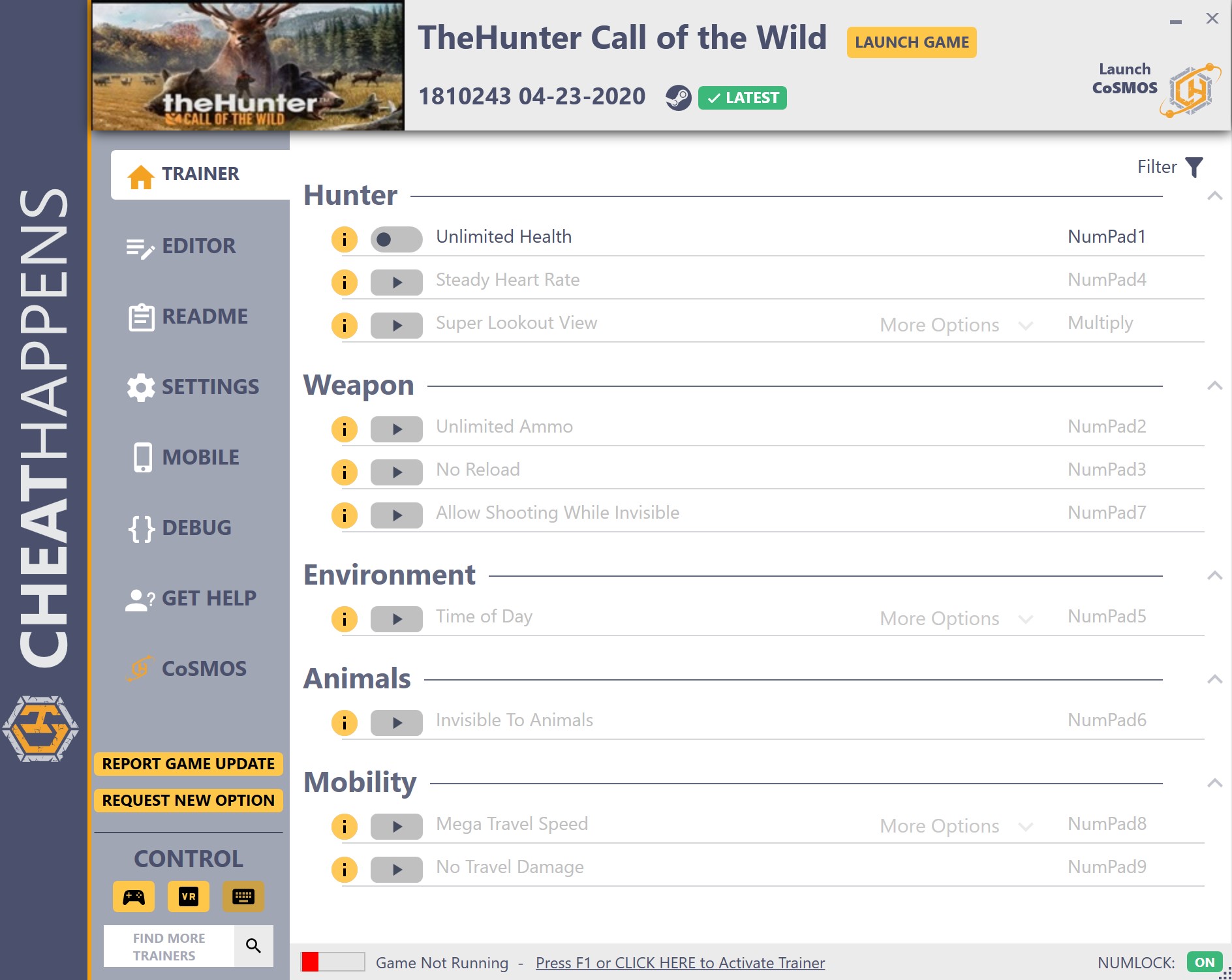 theHunter: Call of the Wild v1810243 HF Trainer