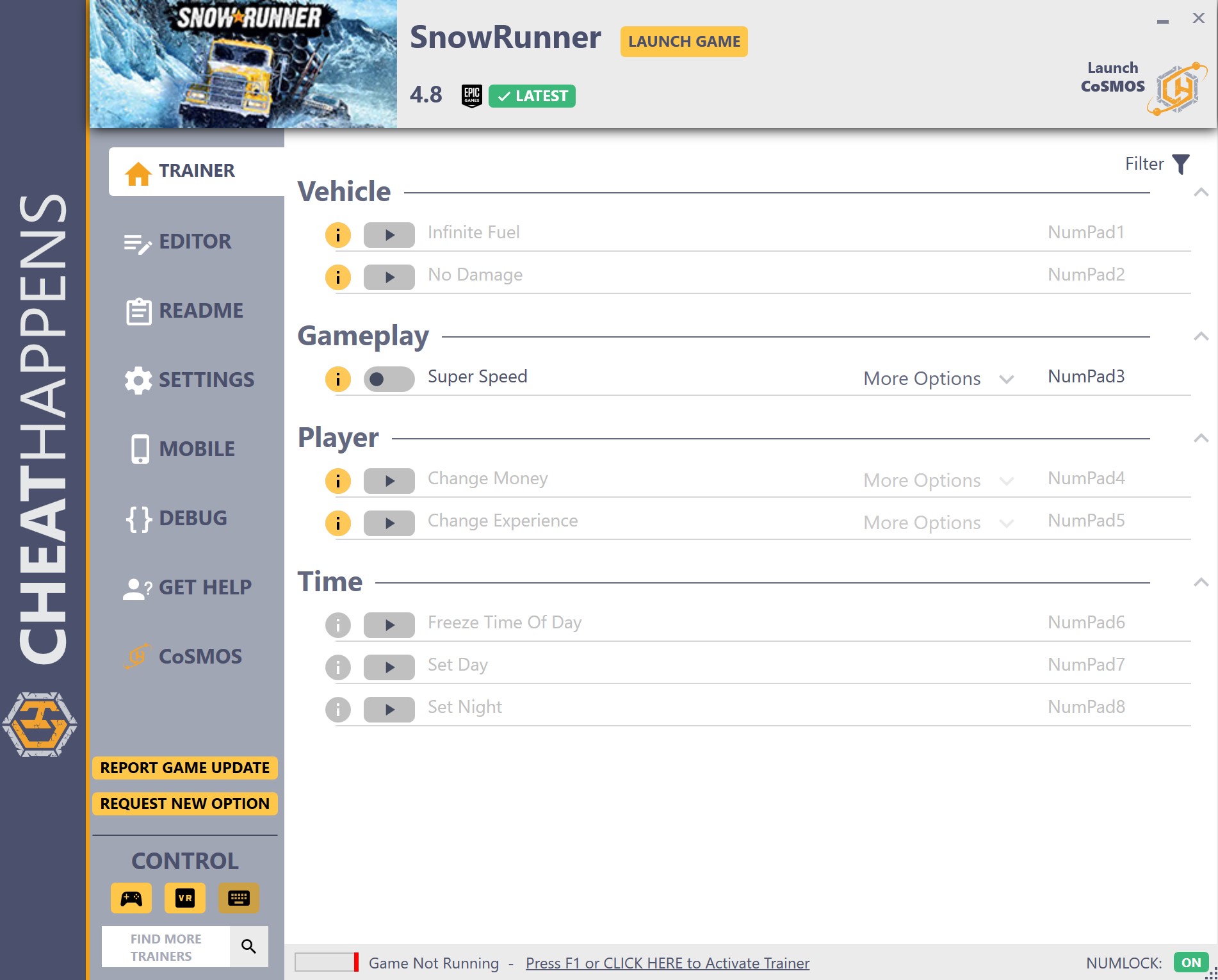 SnowRunner v4.8 Trainer