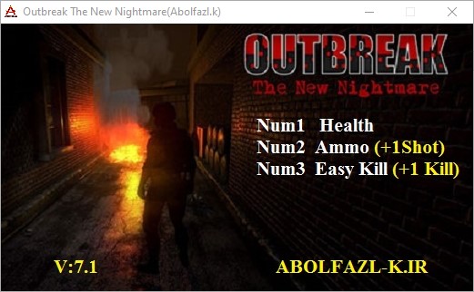 Outbreak: The New Nightmare v7.1 Trainer +3