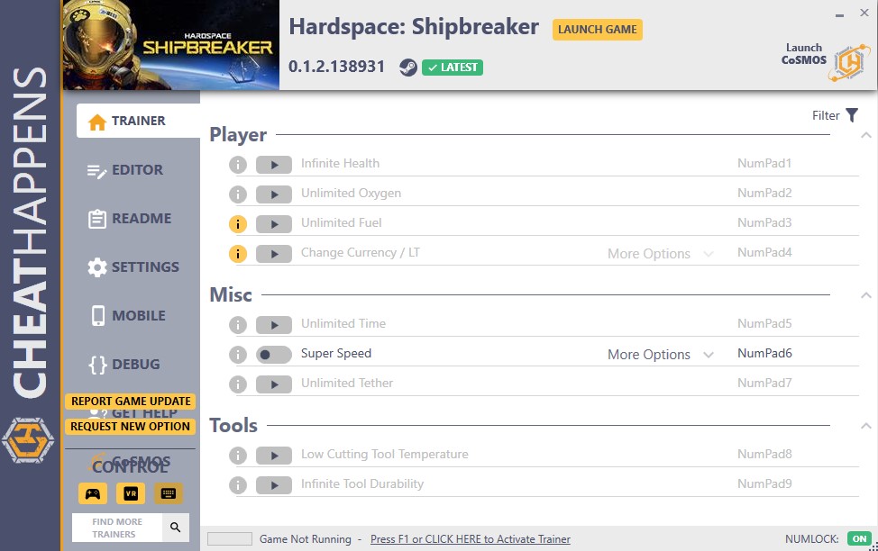 Hardspace: Shipbreaker v1.13.121.0 Trainer