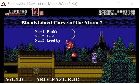 Bloodstained: Curse of the Moon 2 v1.1.0 Trainer +3