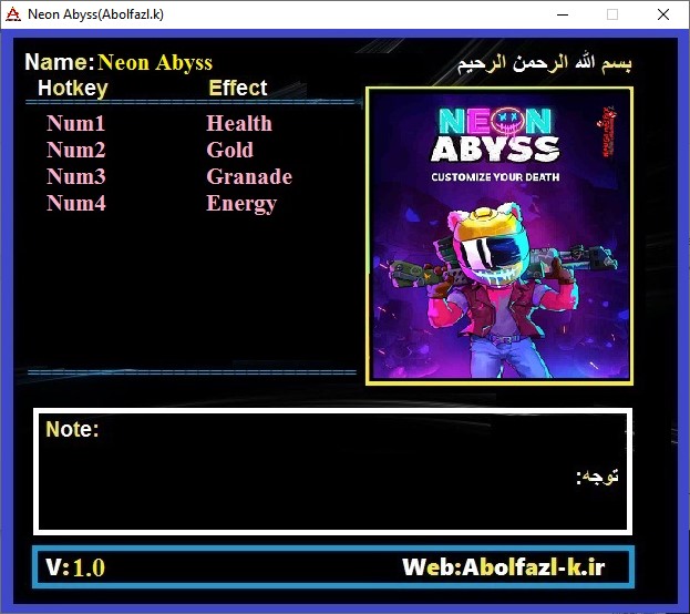 Neon Abyss Trainer +4