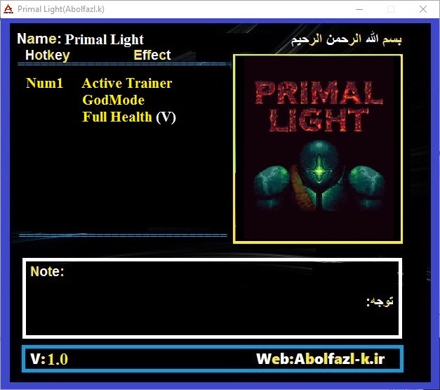 Primal Light Trainer +2