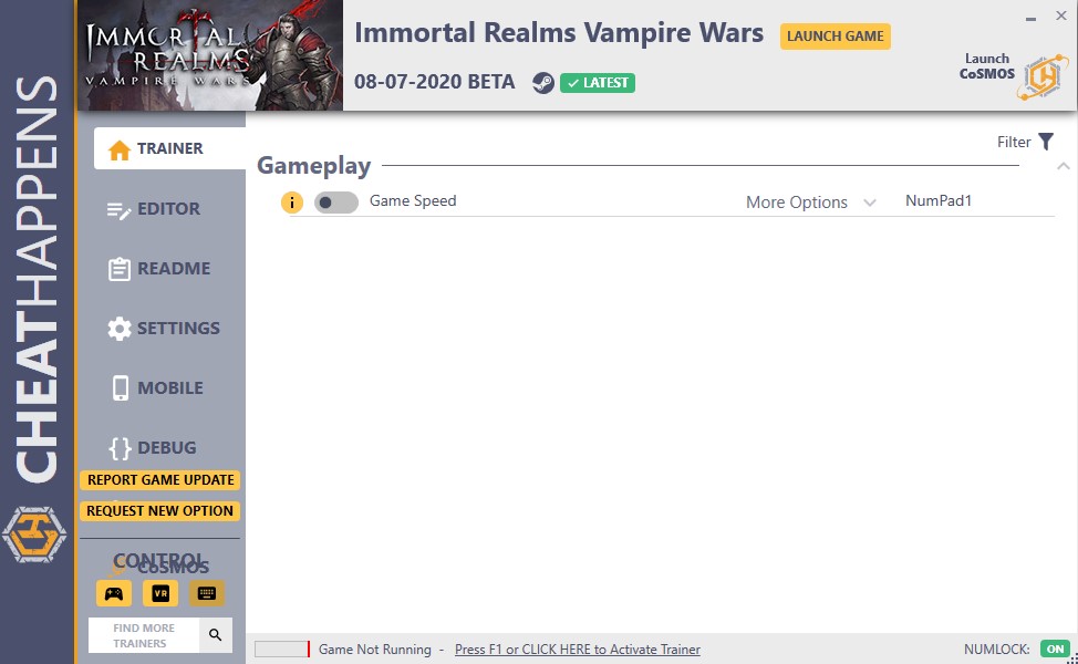 Immortal Realms: Vampire Wars Trainer