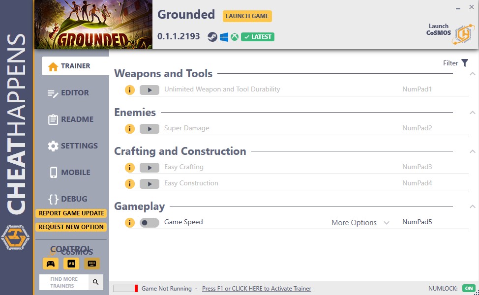 Grounded v0.1.1.2193 Trainer