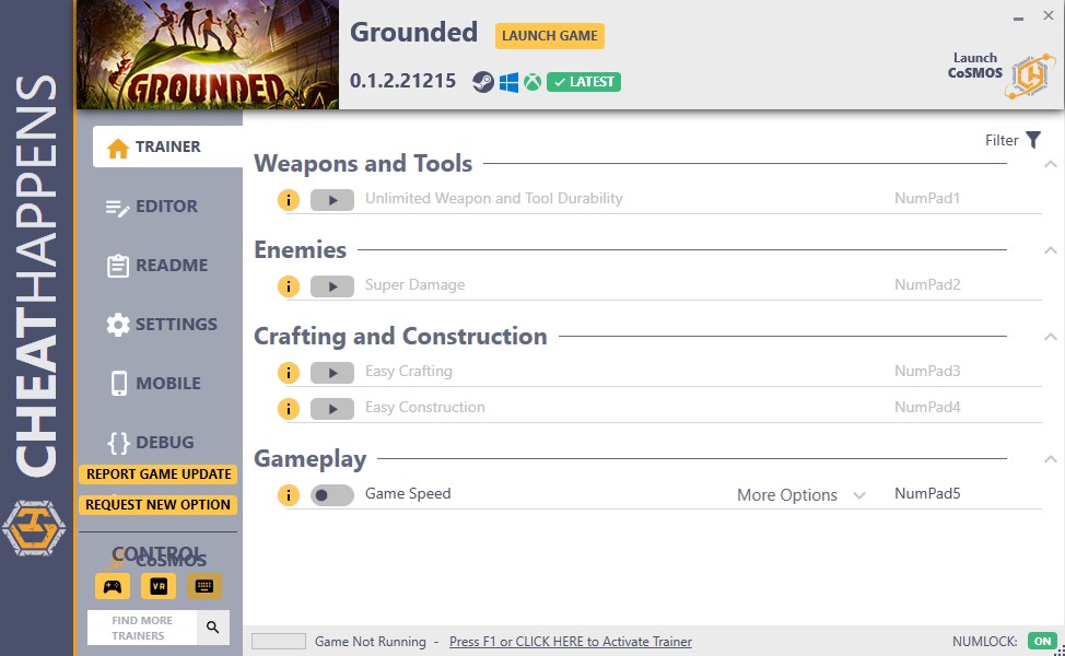 Grounded v0.1.2.21215 Trainer