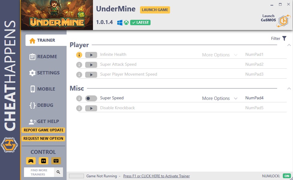 Undermine v1.0.1.4 Trainer