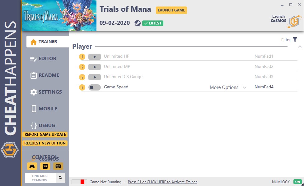 Trials of Mana v09.02.2020 Trainer