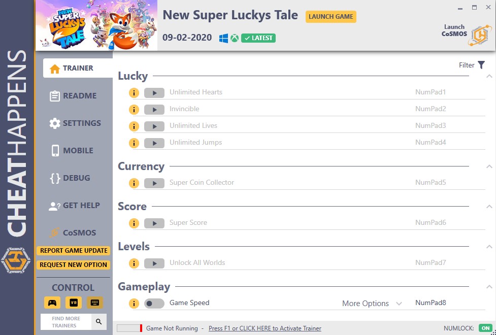 New Super Lucky's Tale Trainer