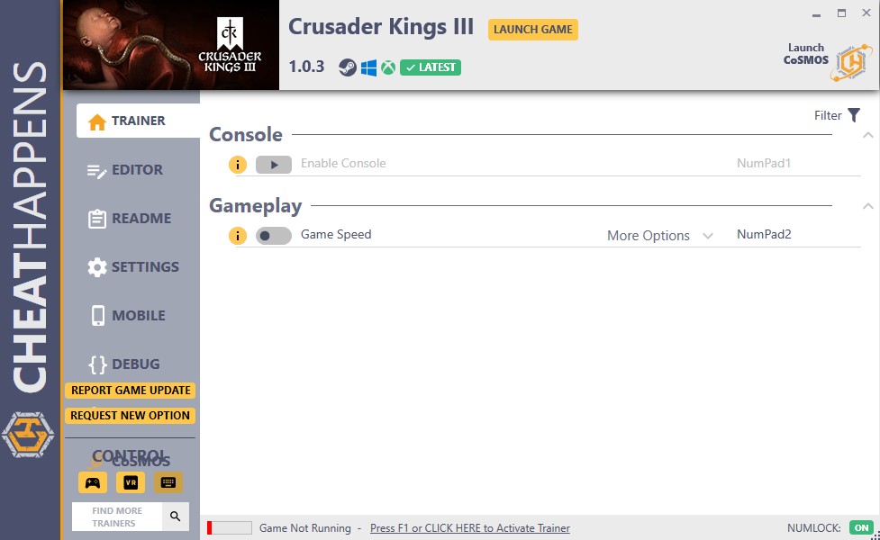 Crusader Kings 3 v1.0.3 Trainer