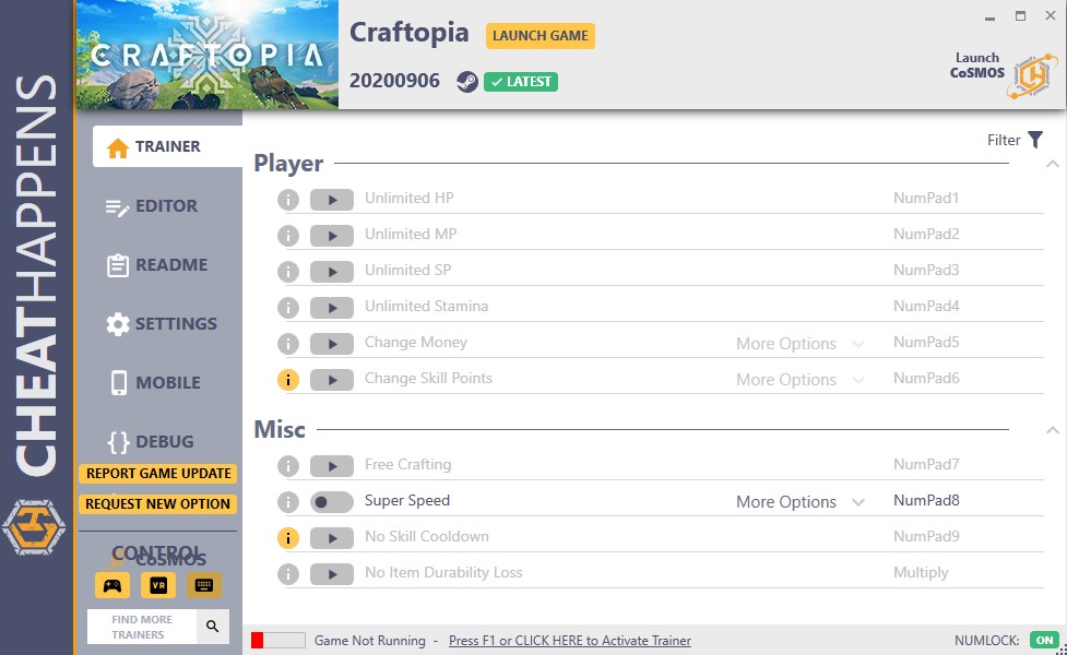 Craftopia Trainer