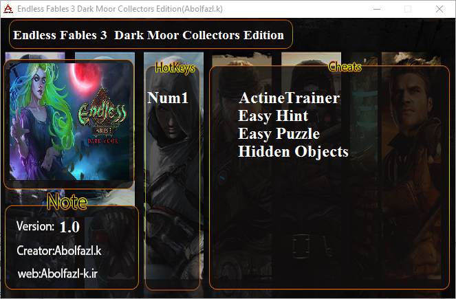 Endless Fables: Dark Moor Collector's Edition Trainer +3