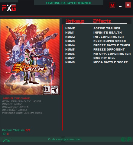 Fighting EX Layer v1.1.1 Trainer +8