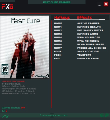 Past Cure v1.0 (64Bits) Trainer +8