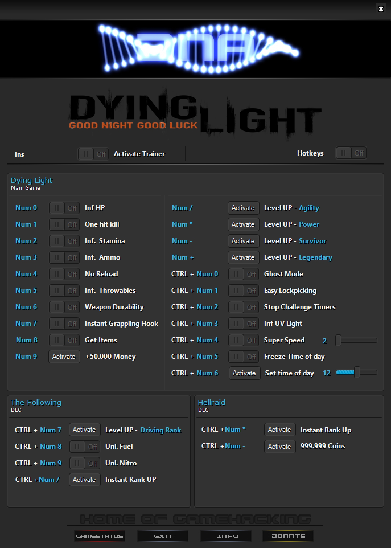 Dying Light v1.48.0 (06.05.2022) Trainer +27