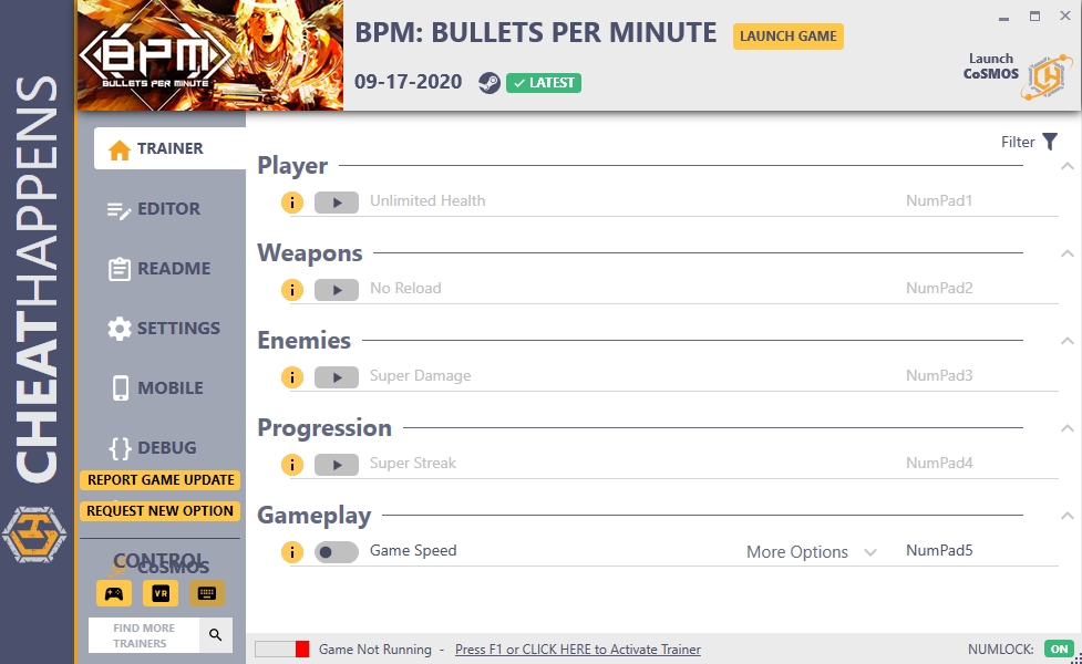 BPM: Bullets Per Minute Trainer