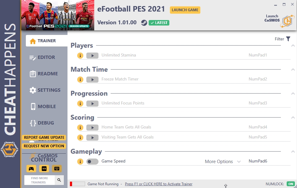 EFootball PES 2021 Season Update Trainer