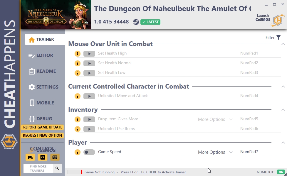 The Dungeon of Naheulbeuk: The Amulet of Chaos Trainer